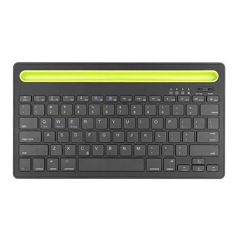 Bluetooth Keyboard Compatible with Android/iOS/Windows systems Suitable for iPad/smartphones/tablets/laptops Built-in stand slot