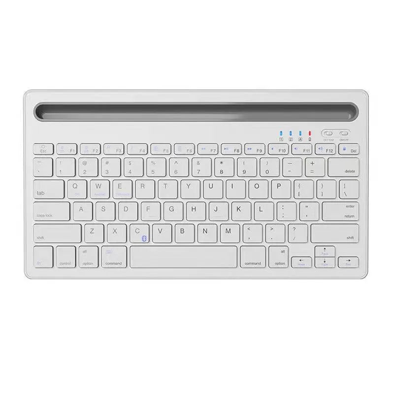 Bluetooth Keyboard Compatible with Android/iOS/Windows systems Suitable for iPad/smartphones/tablets/laptops Built-in stand slot